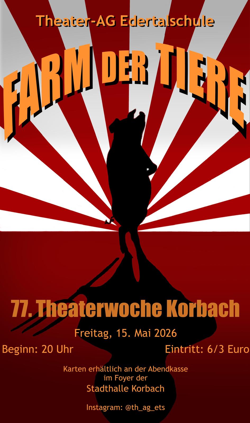 Theater-AG der Edertalschule spielt bei der 77. Theaterwoche in Korbach 